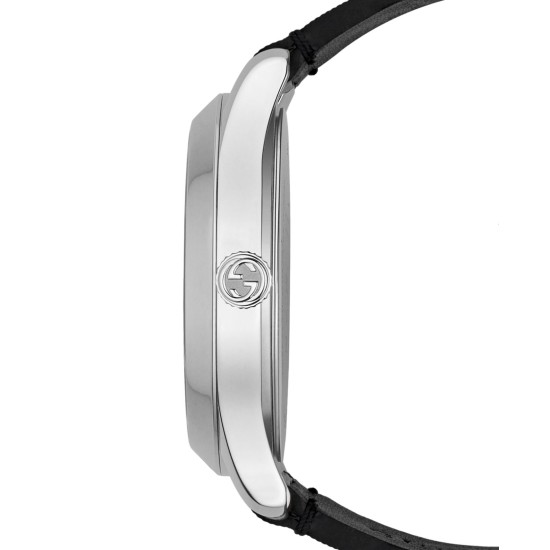  Unisex Swiss G-Timeless Black Hologram Leather Strap Watch 38mm