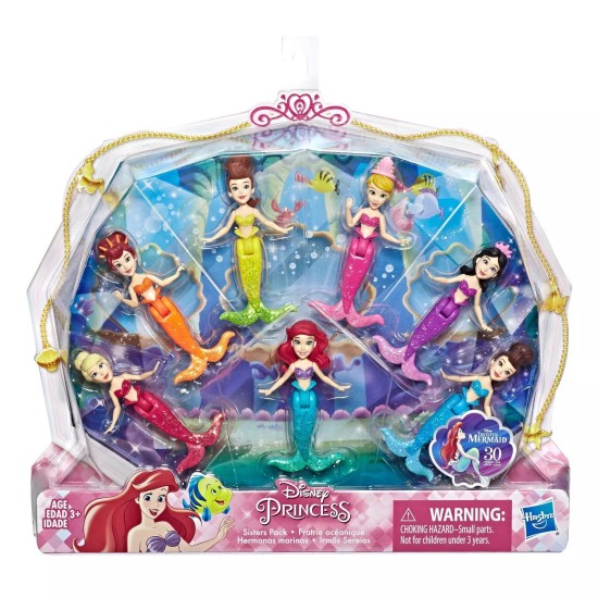 Hasbro  7-Pack of Princess Ariel and Sisters Dolls  Mermaid Dolls