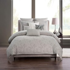 Highline Bedding Co. Adelais Grey Comforter Set 3-piece, (King, Grey)