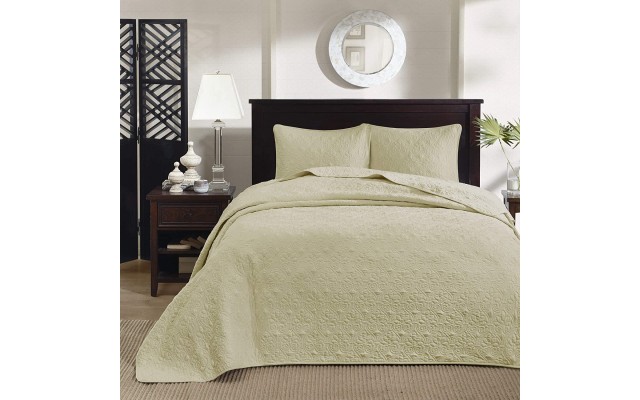 Home Essence Vancouver Solid Reversible Bedspread Set