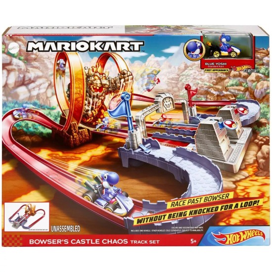  Mario Kart Play Set Bowser’s Castle Cool Trackset with Twin Loops