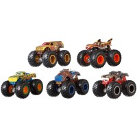 Hot Wheels Monster Trucks Critter Crashers 5 pack 1:64 Styles May Vary, Multicolor