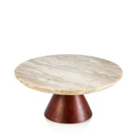 Hudson Park Cake Stand with Marble Top, 11\