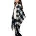 Inc Buffalo Check Blanket Scarf, White