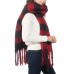 Inc Buffalo Check Blanket Scarf, Red