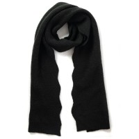 Inc Chevron Knit Muffler Scarf, Black