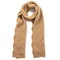 Inc Chevron Knit Muffler Scarf, Dark Beige