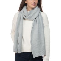 Inc Chevron Knit Muffler Scarf, Gray