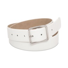 Inc Croc-Embossed Panel Belt