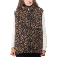 Inc International Concepts Animal-print Faux-fur Vest Tan