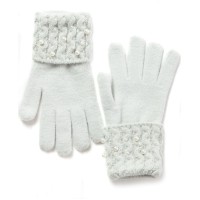 Inc International Concepts Embellished-cuff Gloves Grey