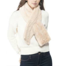 INC International Concepts Embossed Faux-Fur Stole