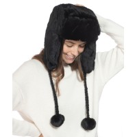 Inc International Concepts Embossed Faux-fur Trapper Hat Black