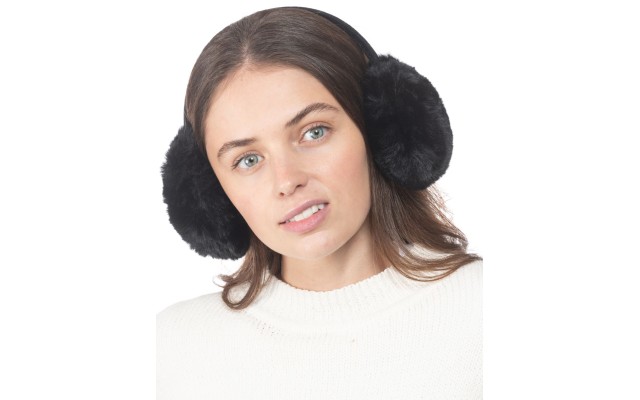  Faux-fur Earmuffs Black