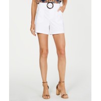 INC International Concepts INC Belted Shorts (Beige), Beige, 18