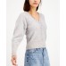  INC Shine Cardigan (Silver, X-Large)