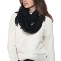 Inc International Concepts Solid Raschel Loop Scarf, One Size, Black