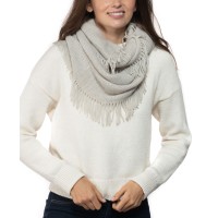 Inc International Concepts Solid Raschel Loop Scarf, One Size, Gray