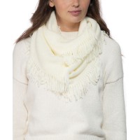 Inc International Concepts Solid Raschel Loop Scarf, One Size, White