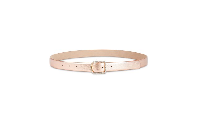  Women’s Rhinestone-Buckle Belt