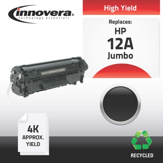  Remanufactured For HP 12A Extra High Yield Toner Cartridge, Black IVR 83012X