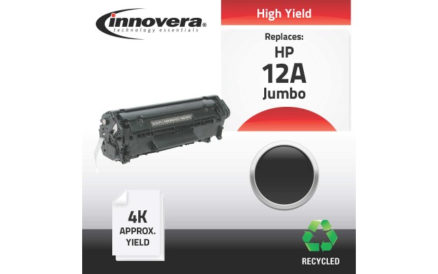  Remanufactured For HP 12A Extra High Yield Toner Cartridge, Black IVR 83012X