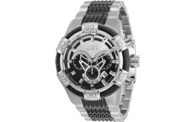  Men's Bolt Chronograph Dial Watch, Black/Silver 29569
