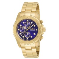 Invicta Men's Pro Diver Analog Display Japanese Quartz Gold Watch 19157