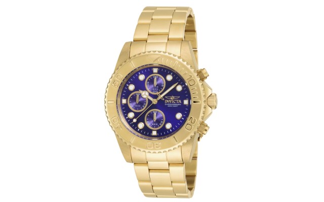  Men's Pro Diver Analog Display Japanese Quartz Gold Watch 19157