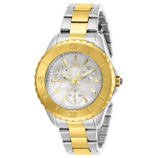 Invicta Women's Angel Quartz 38mm Two Tone, White Dial, Silver/Gold 29110
