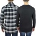  Men’s Flannel + Thermal Has Ribbed Cuff And Neck, 2-pack, Black, 3X-Large