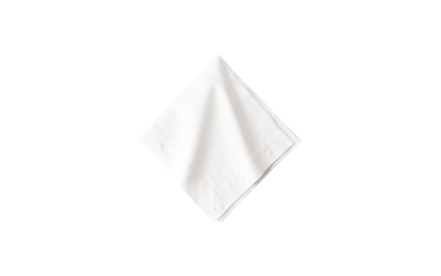  Berry Embroidered White Napkin