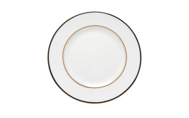  new york Library Lane Navy Dinner Plate