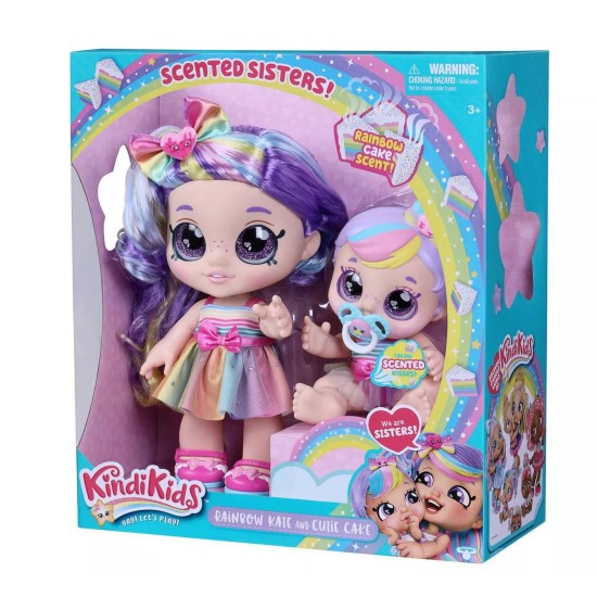  Scented Sisters 2 Dolls Rainbow Kate and Cutie Cake