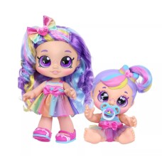 Kindi Kids Scented Sisters 2 Dolls Rainbow Kate and Cutie Cake