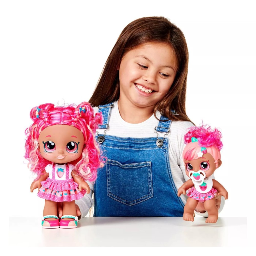 Kindi Kids Scented Sisters 6.5″ Doll and 2 Accessories, Baby Berri