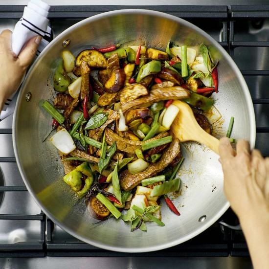  5-Ply Stainless Steel Clad 15” Open Wok, Oven Safe Up to 500°F