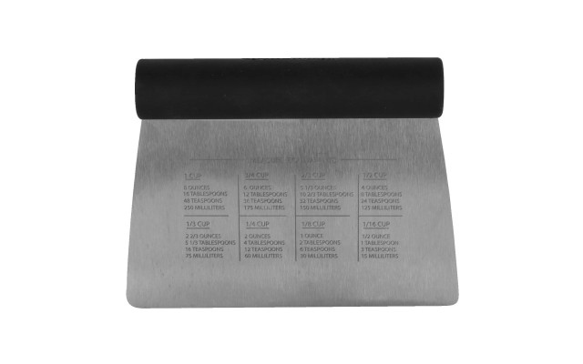  All Purpose Stainless Steel Dough Pastry Scraper/Chopper/Cutter with Measurement Scale
