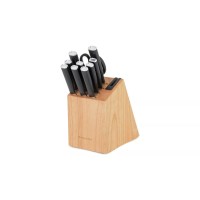 KitchenAid Classic 12-Piece Knife Block Set, Natural