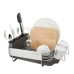  Compact Stainless Steel Dish-Drying Rack, Gray