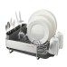  Compact Stainless Steel Dish-Drying Rack, Gray