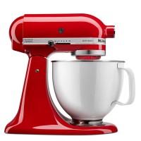 KitchenAid KSM150WPER Artisan 5qt Tilt-head Stand Mixer – Red