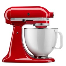 KitchenAid KSM150WPER Artisan 5qt Tilt-head Stand Mixer – Red