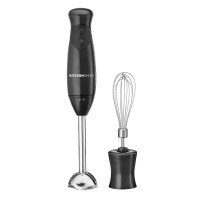 KitchenSmith Immersion Blender with Wisk, Black