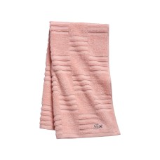 Lacoste Sculpted Square Coral Hand Towels