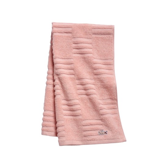  Sculpted Square Coral Hand Towels