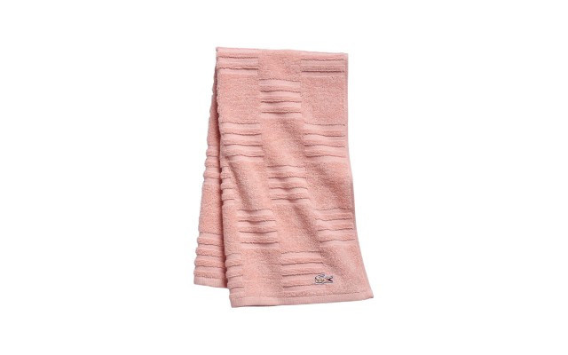  Sculpted Square Coral Hand Towels
