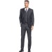  Men’s Big & Tall Charcoal Solid Suit Separates