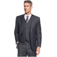 Lauren Ralph Lauren Men’s Big & Tall Charcoal Solid Suit Separates