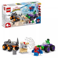 LEGO 10782 Marvel Spidey Hulk vs. Rhino Truck Showdown Toy Building Components